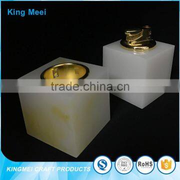 Small White Acrylic Cube Box Perfume Organizer photo-6