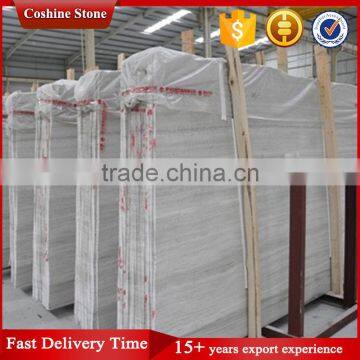 Chinese Light White Grey Wood Grain Marble photo-2