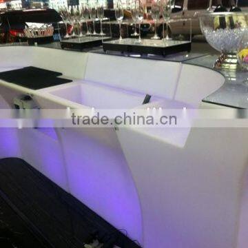 Plastic Illuminated Led Bar Counter for Hotel or Wine Bar Using photo-6
