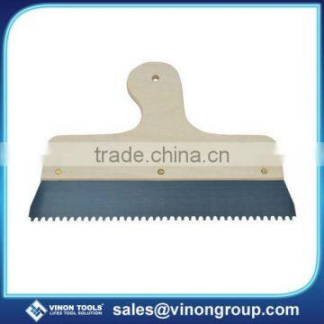 Taping Knife, Adhesive Spreader with notches,Grout spreader