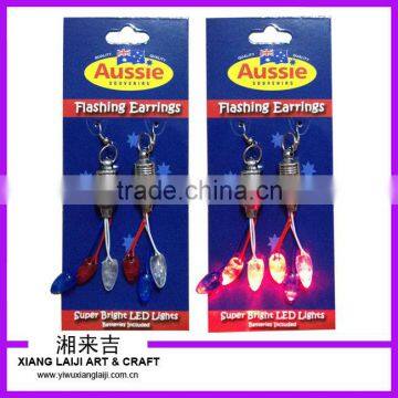 4th of July Bulb light up flashing earring