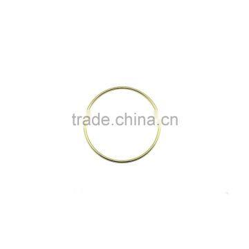 Brass Plate O Ring, High Quality Bright Color Metal O Ring for Handbag Round Ring, Butt Welded Steel Wire Rings ID 2" photo-2