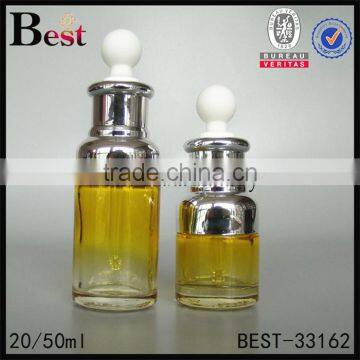 50ml New Products Cosmetic Lotion Essential Oil Perfume Glass Bottle With Silver Aluminum Dropper China Suppiers photo-4