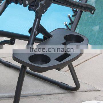 2 Pack Patio Pool Sky Blue Adjustable Folding Anti Gravity Lounge Chair photo-2