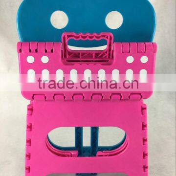 Factory Price Colorful Smile Face Kids Plastic Folding Chair photo-4