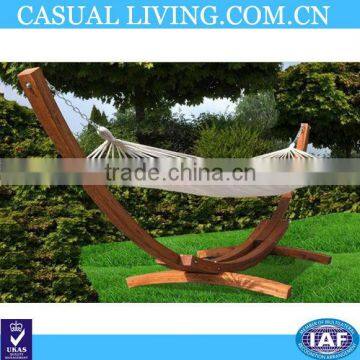 High Quality Garden Rope Hammock With Wood Stand