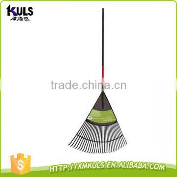 30T Plastic Leaf Rake With Long Foam Grip Hardwood Handle photo-2
