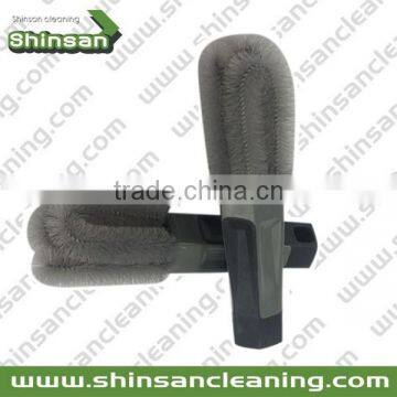 PP ,TPR Blue+black+grey Two Prong Brush,car Wash Brush,wheel Brush photo-3