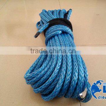 4WD Long Rope Winch Electric Mini Braided Synthetic Rope 12mm Car Synthetic Winch Rope photo-3