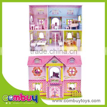 Hot selling children puzzle princess castle house model toy