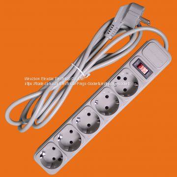 5 Ways Surge-Protect EU Extension Socket with Switch