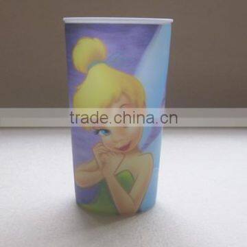 High quality 3D cup/plastic 3D promotional cup/plastic 3D lenticular cup