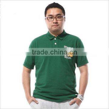 bulk soft high quality 100% cotton man's heavy short sleeve polo shirt