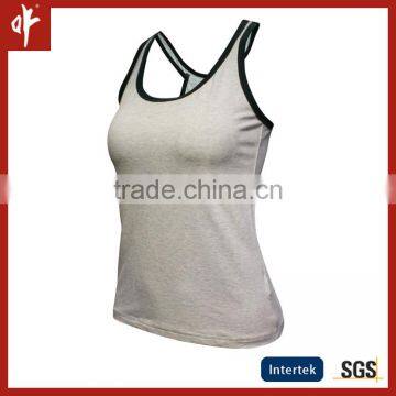 China factory 100% cotton pedestrianism outdoor sports vest for sexy ladies