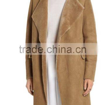 new arrival wholesale winter ladies shearling coat OEM service