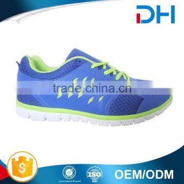 EVA insole blue elegant breathable mens shoe styles with green decoration