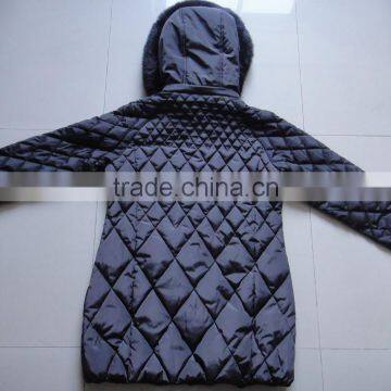 Women Polyester Down-like-fiber Padding Long Winter Jacket photo-2