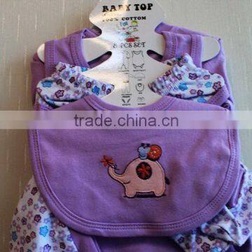 Wholessale Fashion Baby Printed Clothing Set 100% Cotton New Born 8 Pcs Set 8TB1-49 photo-4