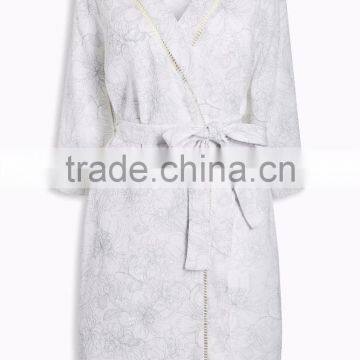 Waffle Steam Bath Type High-grade Men and Women Printing Long Robe Bathrobe Bath Foot Bath Dress Sauna Robe 0810