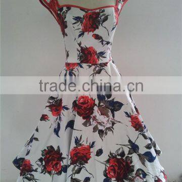 Walson Clothes New 40s 50s Lady Wiggle Vintage Retro Style Rockabilly Dress Jive Rockabilly Dress Print Floral Dress Party Dress photo-5
