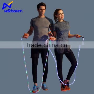 24 bright lights color changing adjustable led jump rope