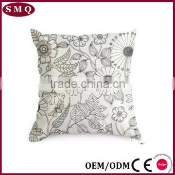 OEM Painting Oriental Imitated Silk Cushion Cover photo-5