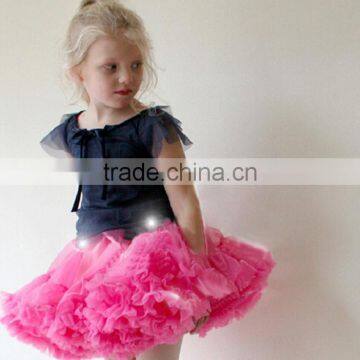 2016 Wholesale Boutique Spring Summer Fashion Casual Design Short Fluffy Chiffon Tutu Skirt for Baby Girls photo-5