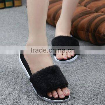 Ladies Shoes Fur Quiet Warm Winter Indoor Home Slipper photo-2
