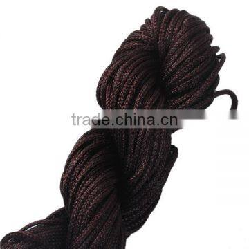 Polyester Jewelry Thread Cord Dark Coffee 1mm Beading Cord photo-2