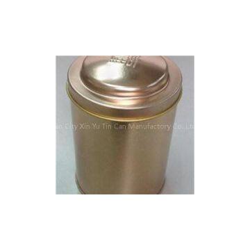 Round Tin Canister Flower Tea