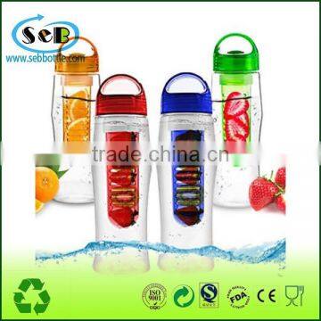 oem new fruit infuser plastic drinking water bottle