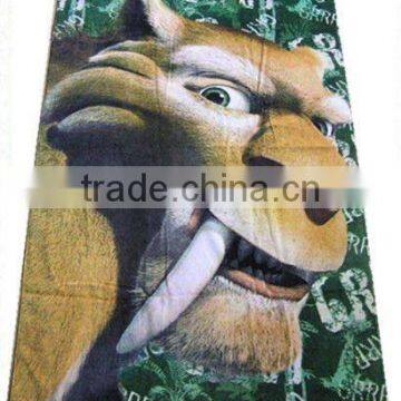 Tiger CMYK printed beach towel