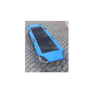 camping folding bed 600D oxford with mesh, comfortable camping cot for single person