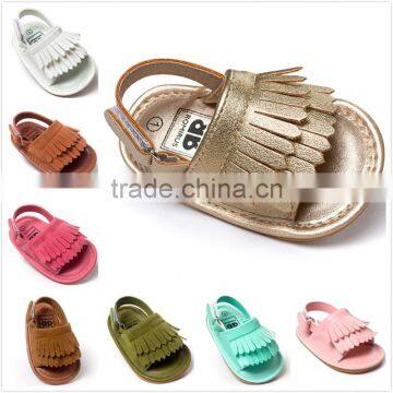 Baby sandals rubber sole fashion sandal 2016 PU children shoes sandals M6060601