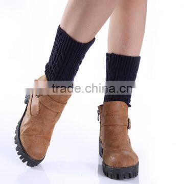 Women Winter Leg Warmers Socks Crochet Knit Boot Socks Toppers Cuffs