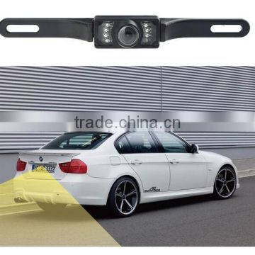 Car license plate reversing camera with night vision