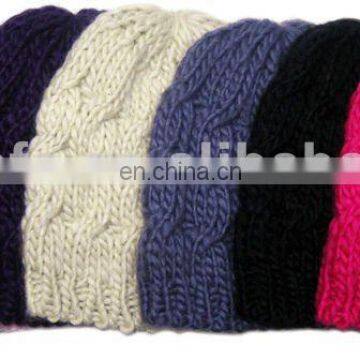 fashional pretty super elegant warm popular knit chunky beanie