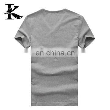 Custom High Quality 100% Cotton V Neck t Shirt for Men