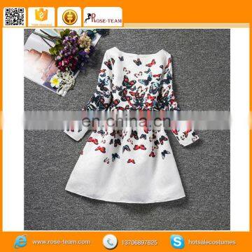 Fashion Tunic Dot Bow-tie Child Dress, Shop Kids Dresses Online, Mermaid Kids Dress photo-3