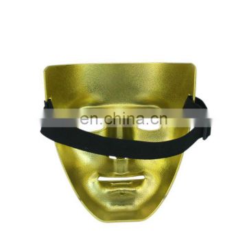 halloween electroplating plastic golden masquerade mask MPM-254