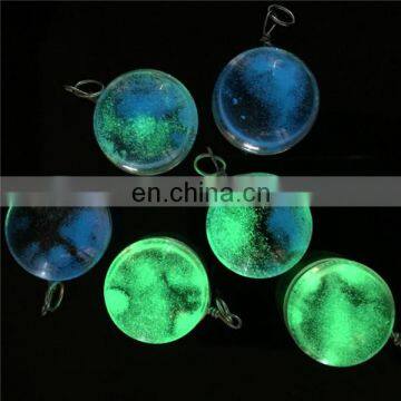 20mm Star Luminous Time Gemstone Glow In Dark Glass Pendant Charms