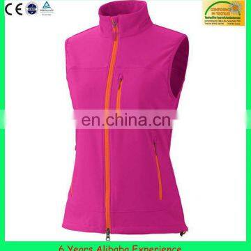 Womens custom plain promotional vest waterproof softshell vest and gilet manufacturer -6 Years Alibaba Experience