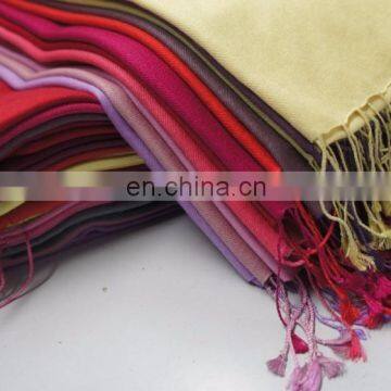 50% Silk 50% pashmina wool shawls,Plain Pashmina Silk Pashmina ,Stoles,Scarves