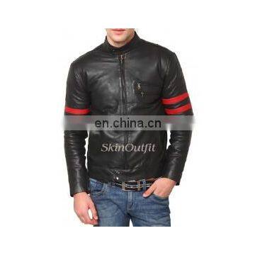 Mens leather Jacket different look pattern