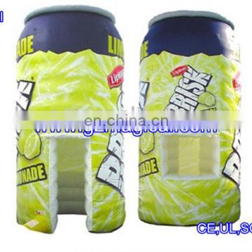 Inflatable lemonade cans advertising booth bar tent