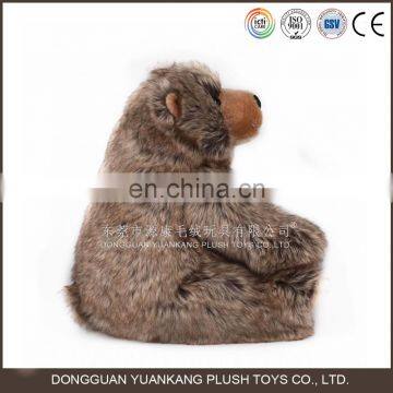 Forest Wild Animal Big Size Plush Toy Fur Grizzly Bear photo-5