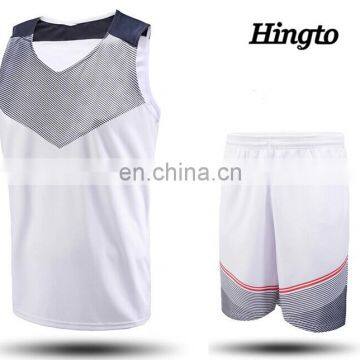 Basketball clothes china manfacturer 100% polyester gym jersey design