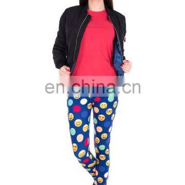 Emoji Colors Dots Stretch Ladies Sport Print Skinny Sexy Pants Running Fashion Printed 3d Workout Muscle Sale Leggings for Woman photo-2