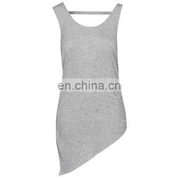 T-WV512 Sidelong Spandex Rayon Singlet Backless Ladies Tops Latest Design photo-4