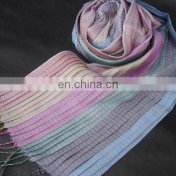 Pure Silk Scarf With Lycra